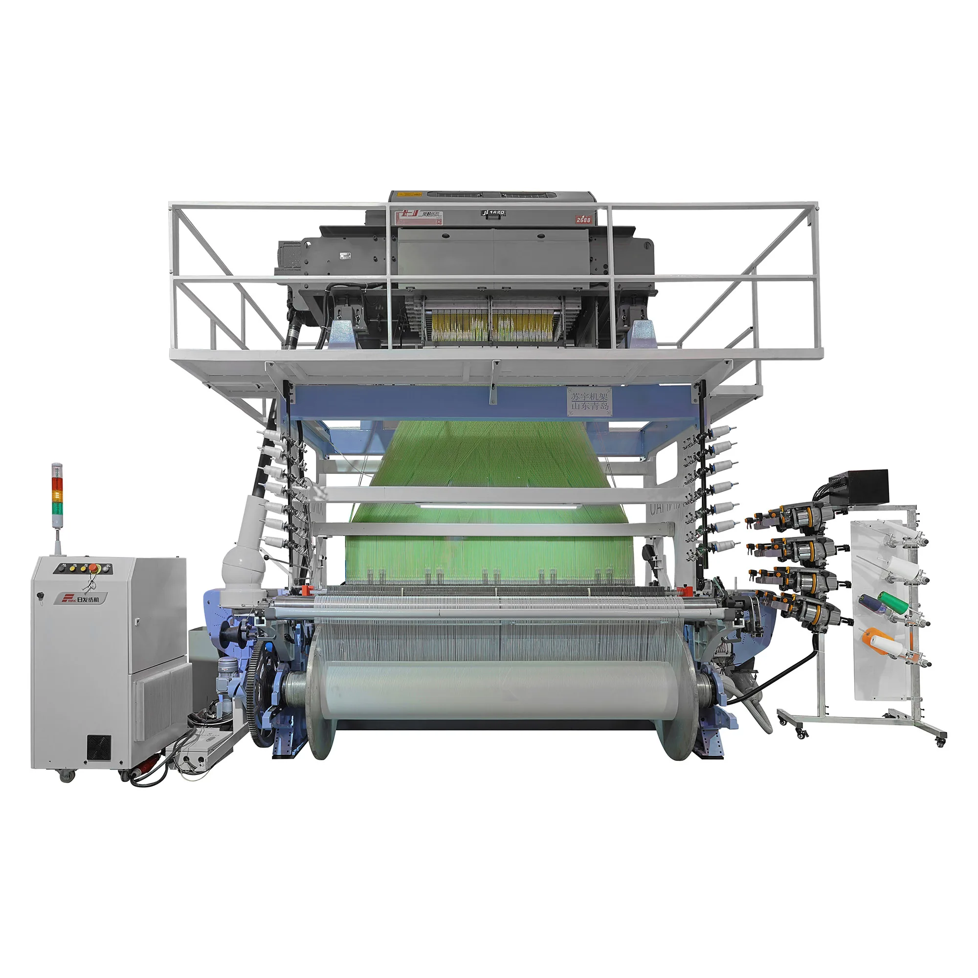 Rapier label loom with slitting system Fast speed chinese new rapier woven label machine strong beating-up mechanism