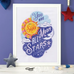 2022 High Quality New arrival Embroidery Set Needlework Printed Beginner Embroidery Round Cross Stitch Kit