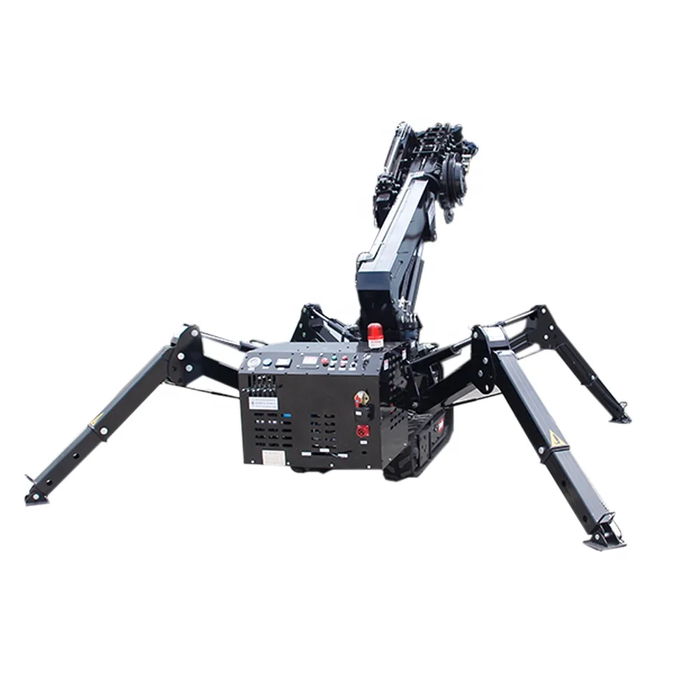Construction Use 360 Degree Beta Small Mobile Electric Crane Price 3 Ton Mini Spider Crane