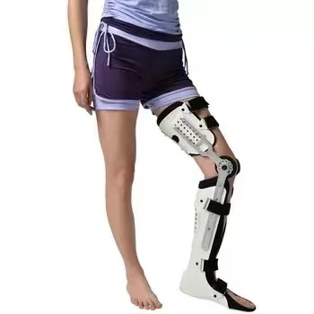 Adjustable Knee Joint Support Articular Lower Limb Fixation Ankle Foot Orthosis Brace