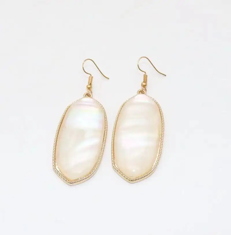 Gorgeous Classic Exquisite White Abalone Earrings