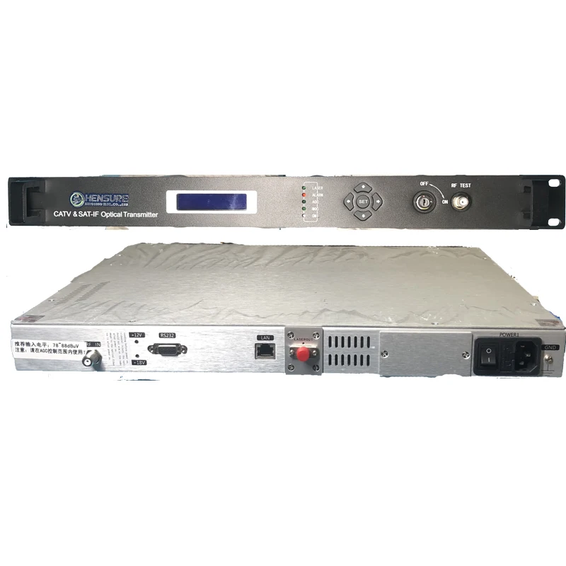 Портативный внутренний кабель цифровой ТВ оптоволоконный оптический 1310 нм передатчик catv rf для волокна 1310 ortel laser Лучшая цена