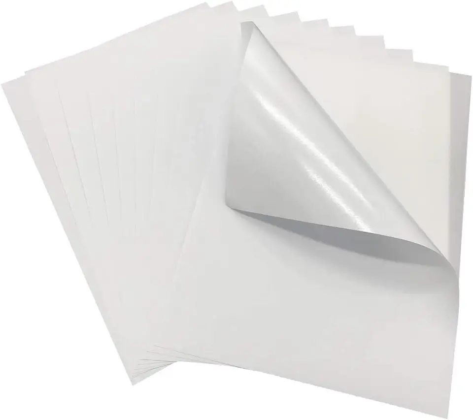 Recyclable Custom A4 Sheet Inkjet Matte Adhesive Printable Label Matt Size For Printer Vinyl Sticker Paper