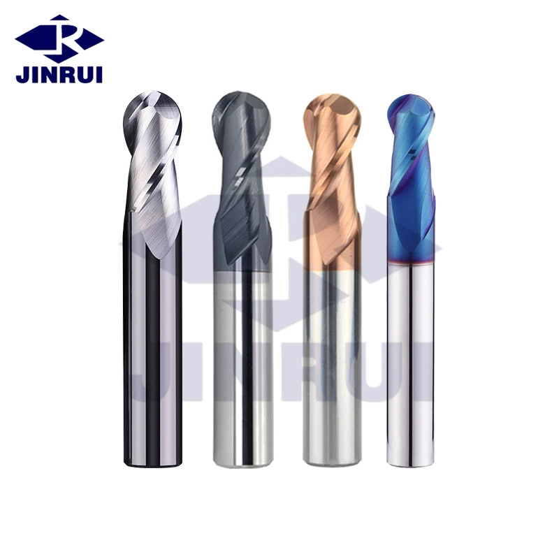 JR купить десять получить один бесплатно 2F Сферический носовая Концевая фреза HRC55 CNC карбидный Фрезерный резак