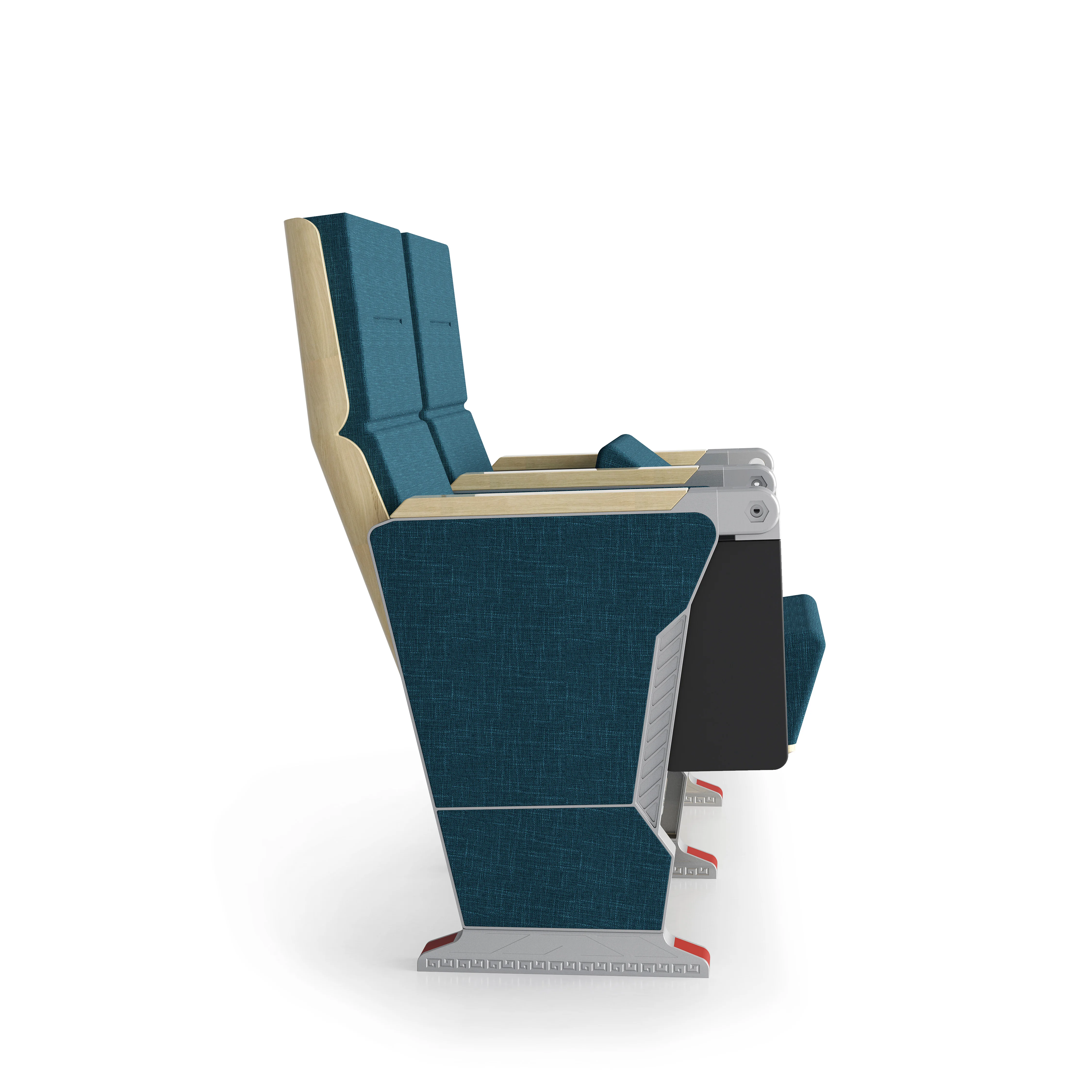 Meeting Room Conference Armrests Cinema Theater Seat Folding Movable Conference Fabric School Lecture Hall Auditorium Chair