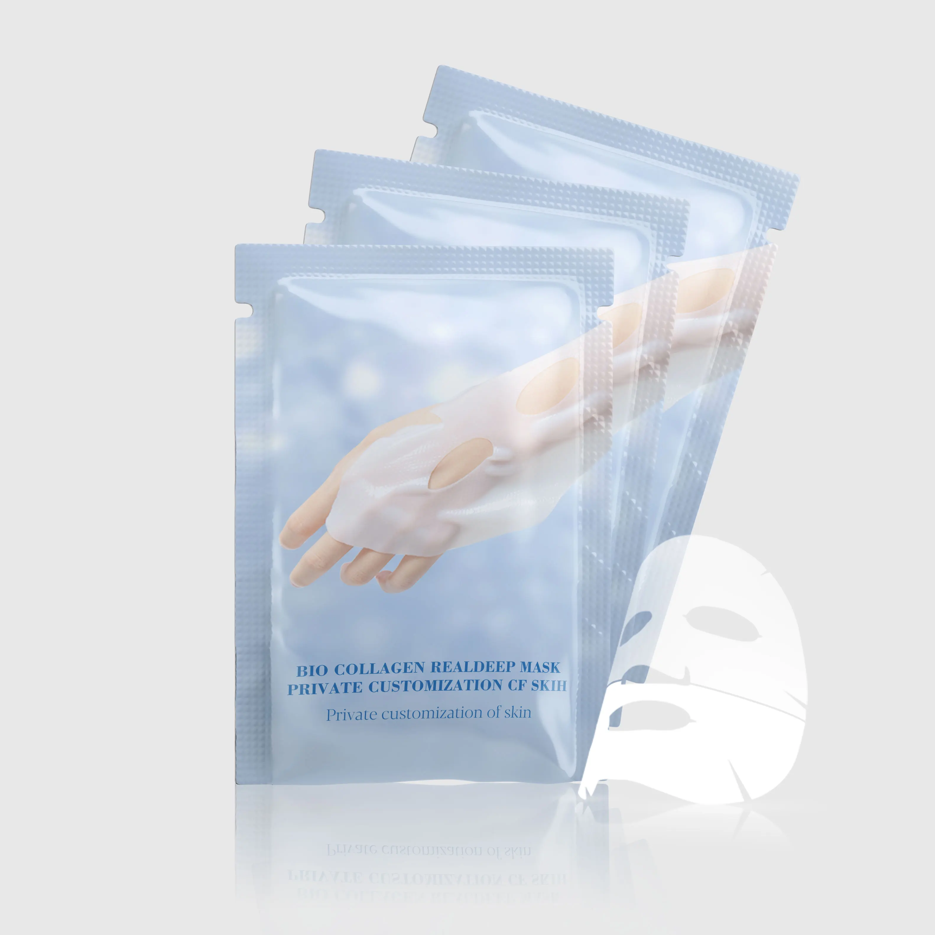 Korean Hydrolyzed Bio Real Deep Collagen Overnight Anti Wrinkle Lifting Peel Facial Sheet Mask