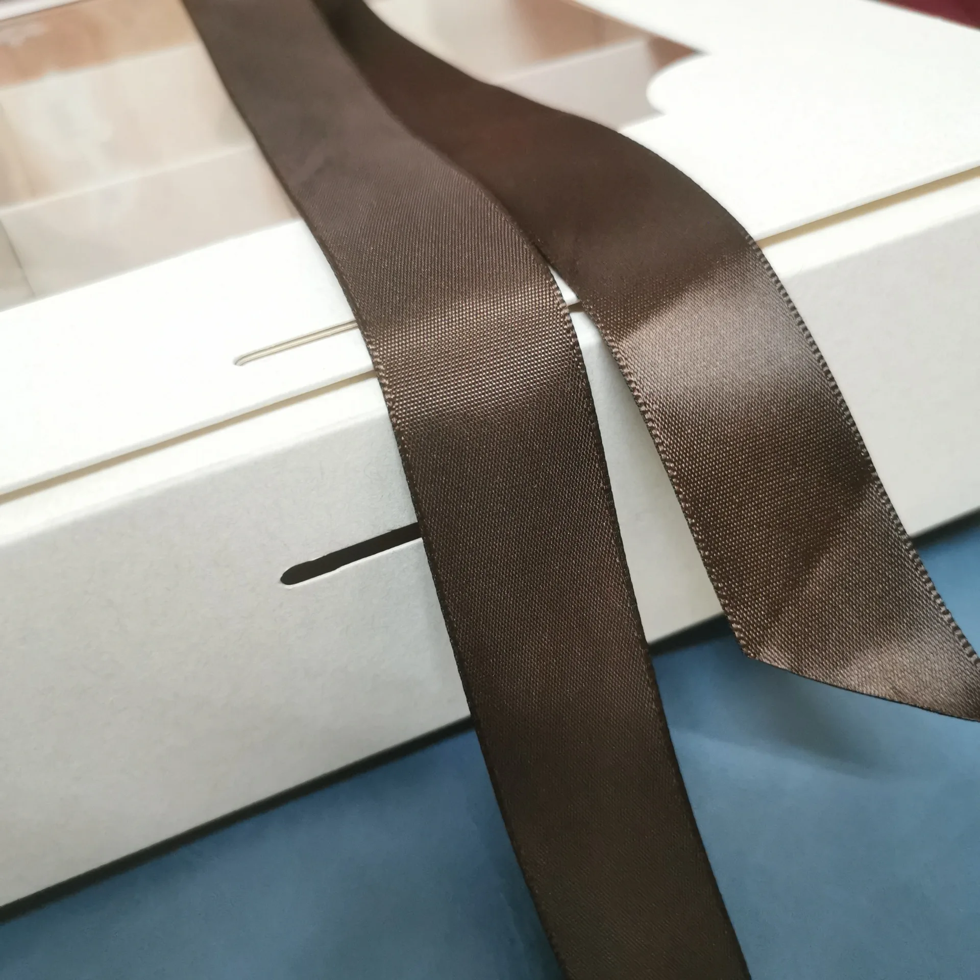 White transparent 9 hole mousse cookies baking cake boxes with ribbon for food boxes cupcake macaron packaging