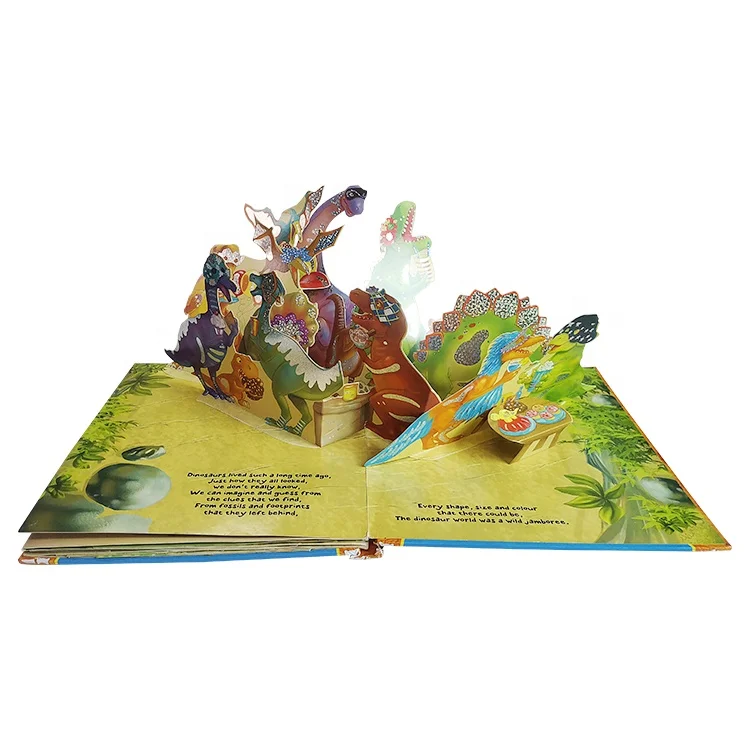 Горячая печать в твердом переплете 3d Pop Up детская книга рассказов
