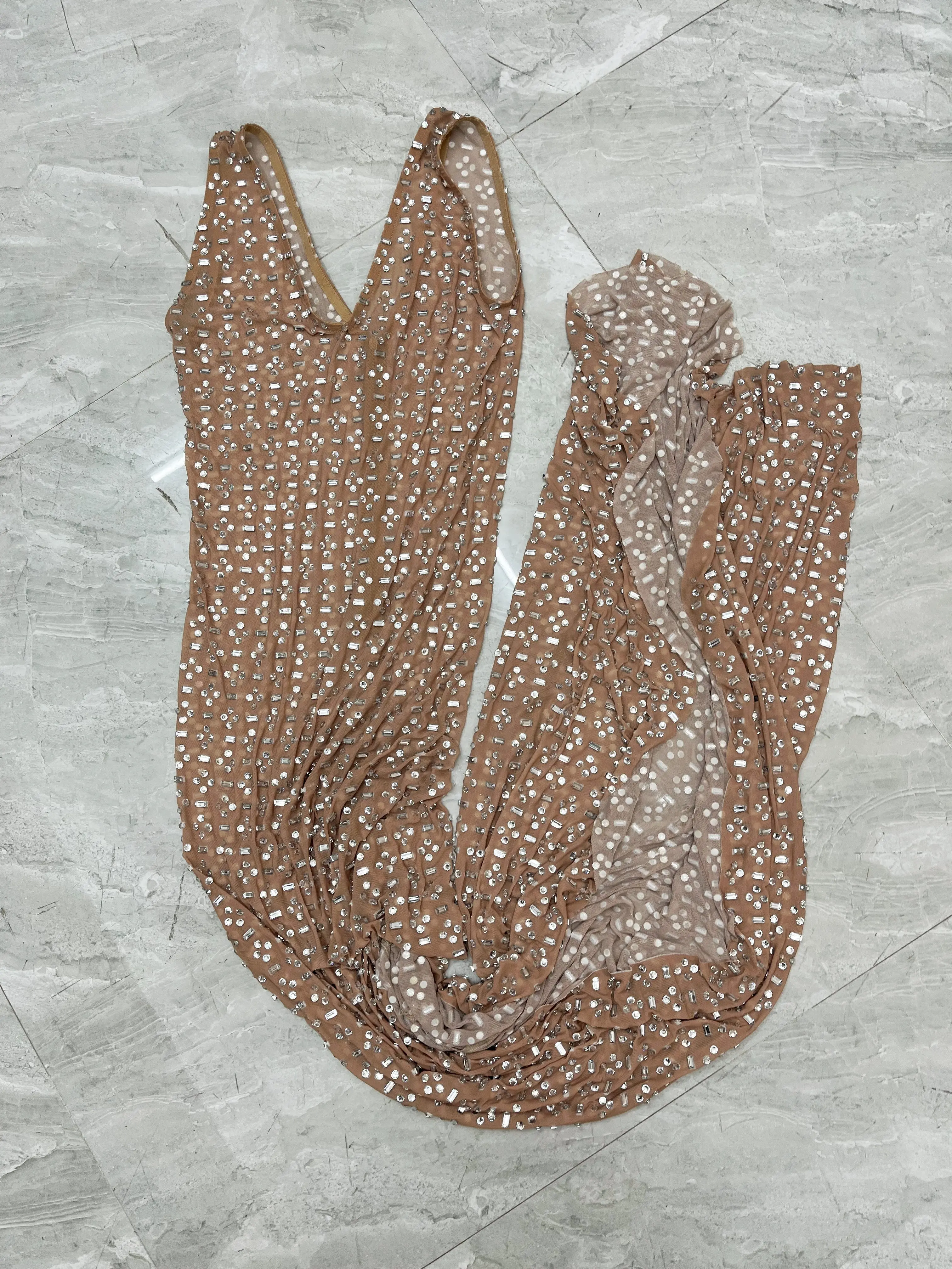 Rhinestone Customized New Arrival Diamond Pearl Shinny Prom Dress Ball Gown Ladies Dresses For Wedding Guest Outfit