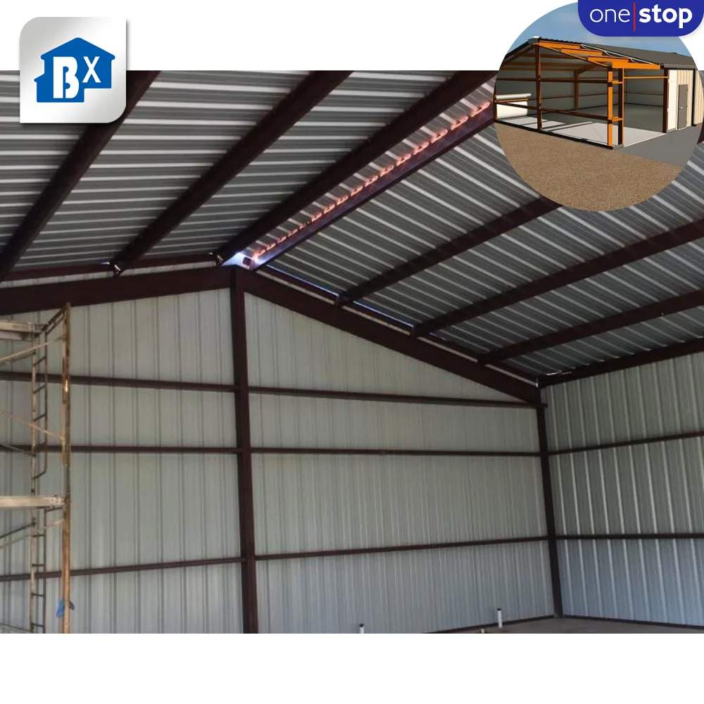 ONE-STOP Service 20x40 / 40x60 /50x100 Metal Building - Steel Structure 1000 Square Meter Warehouse Barn Building Prefabricated