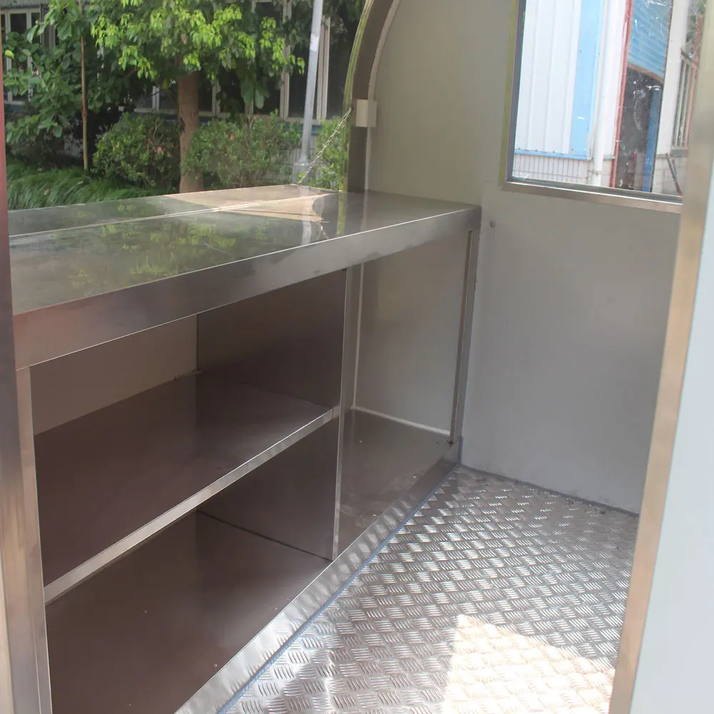 JX-FR220WA Most popular street food truck kiosk cart / mobile juice bar fruit coconut cart kiosk