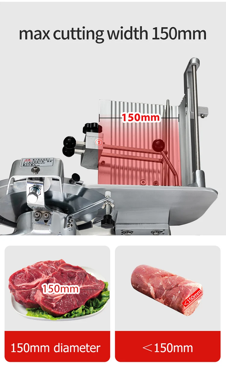 FEST Frozen Meet Mini Meat Cutting Machine 220es-8 meat cutter slicer Home/Commercial chicken bacon slicer kitchen meat slicer