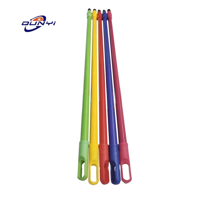 Wholesale Home Use Durable 130 cm Metal Covered Cleaning Broom Handle Broom or Mop Stick