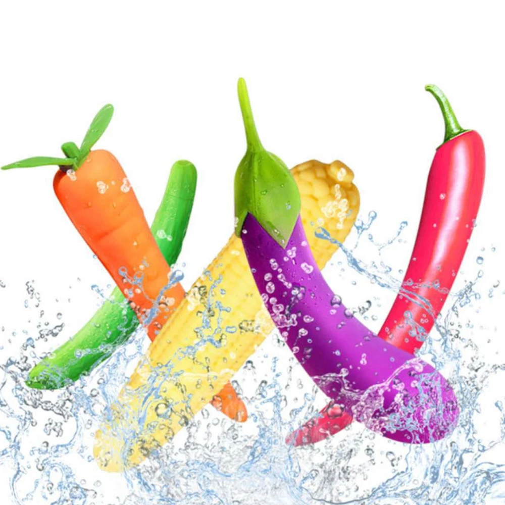 Vegetable Vibrator Cucumber Corn Carrot Eggplant Chili Pepper Quaige Sex Toys Adult Products Vegetables Fruits Dildo Toy