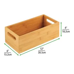 Hot Product Bamboo Kitchen Cabinet & Fridge Drawer Organizer Tray