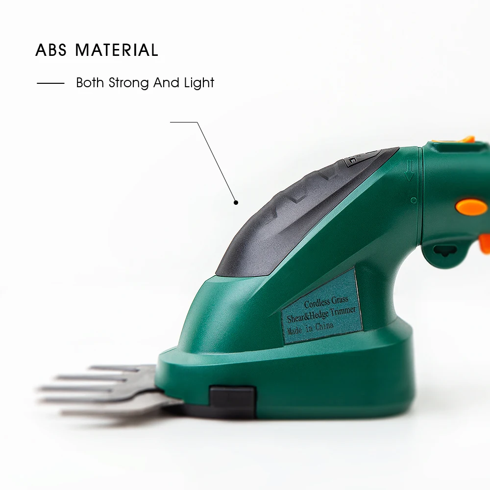 EAST 7.2V 2 in 1 Garden Tool Cordless Lithium Handheld Shrub Hedge Metal Adjustable Pruning Shear