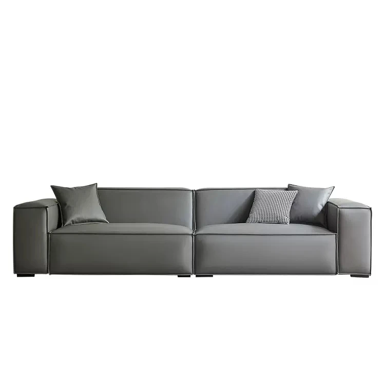 YASITE 2022 Contemporary  Leather Velvet Suede Fabric Diotti Square  Modular Sectional Sofa