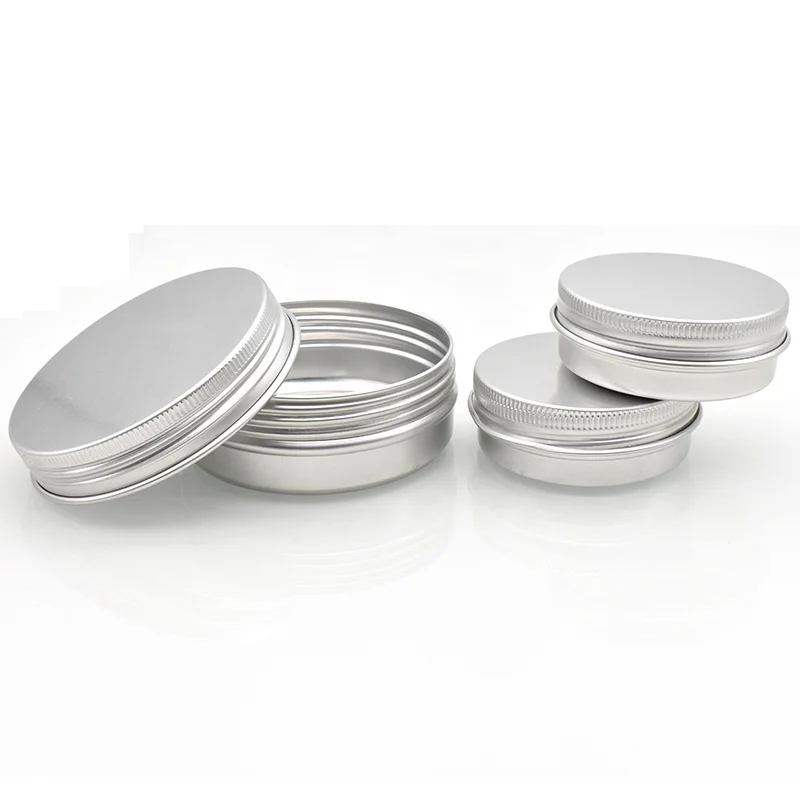 high quality 5g 10g 15g 20g 30g 40g 50g 60g 80g 100g 150g 200g 250g aluminum hair wax container metal cream packaging jar