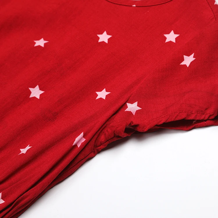 Custom color rayon stars printed drawstring waist kids beautiful model fancy dresses for girls of 11 years old