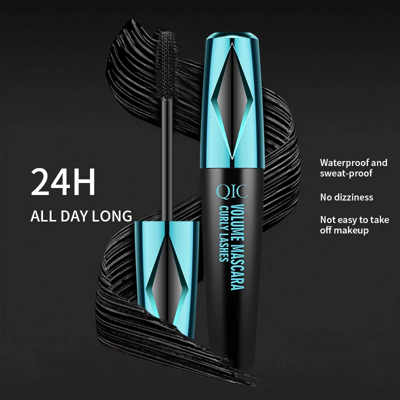 4D Mascara Private Label Eyelash Mascara 4d Silk Fiber Eye Makeup maquillaje rimel Curling Waterproof Eye Black Fiber Mascara