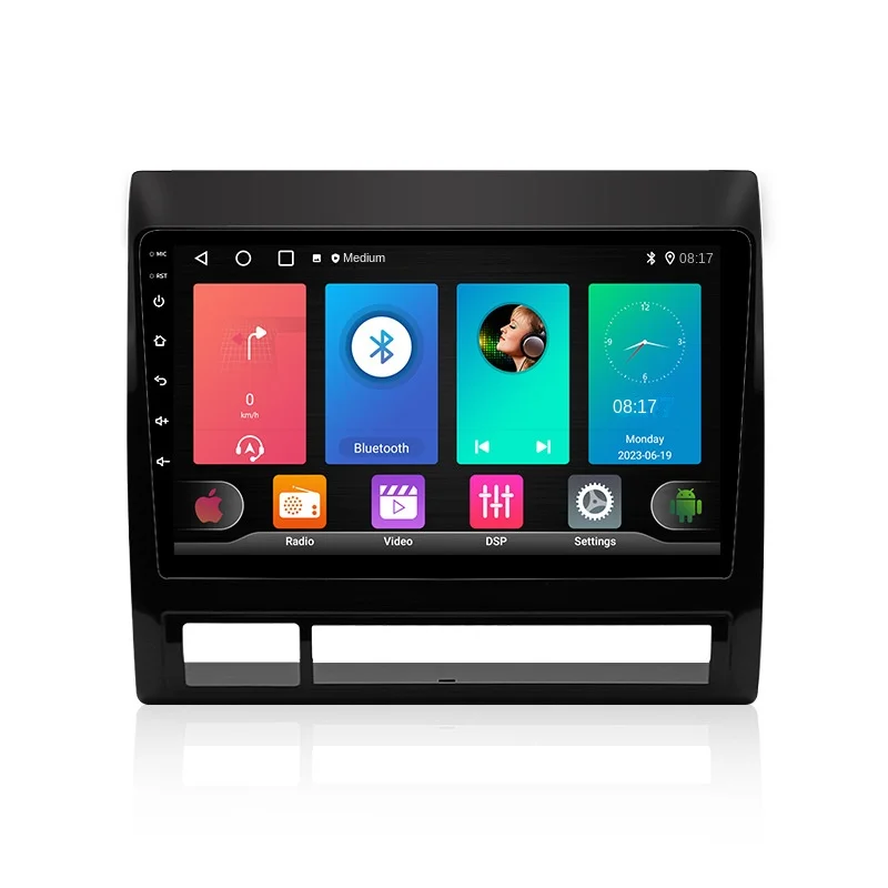 9-Inch Toyota Central Control Car Radio with Large Screen GPS Function Mobile Phone Interconnection Cross-Border Applicable
