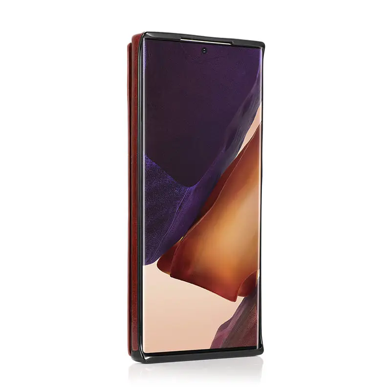 Кожаный чехол-бумажник хорошего качества с отделением для карт Samsung Note 20