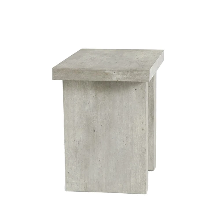 Minimalism design Outdoor Garden Patio side table Full concrete modern coffee table