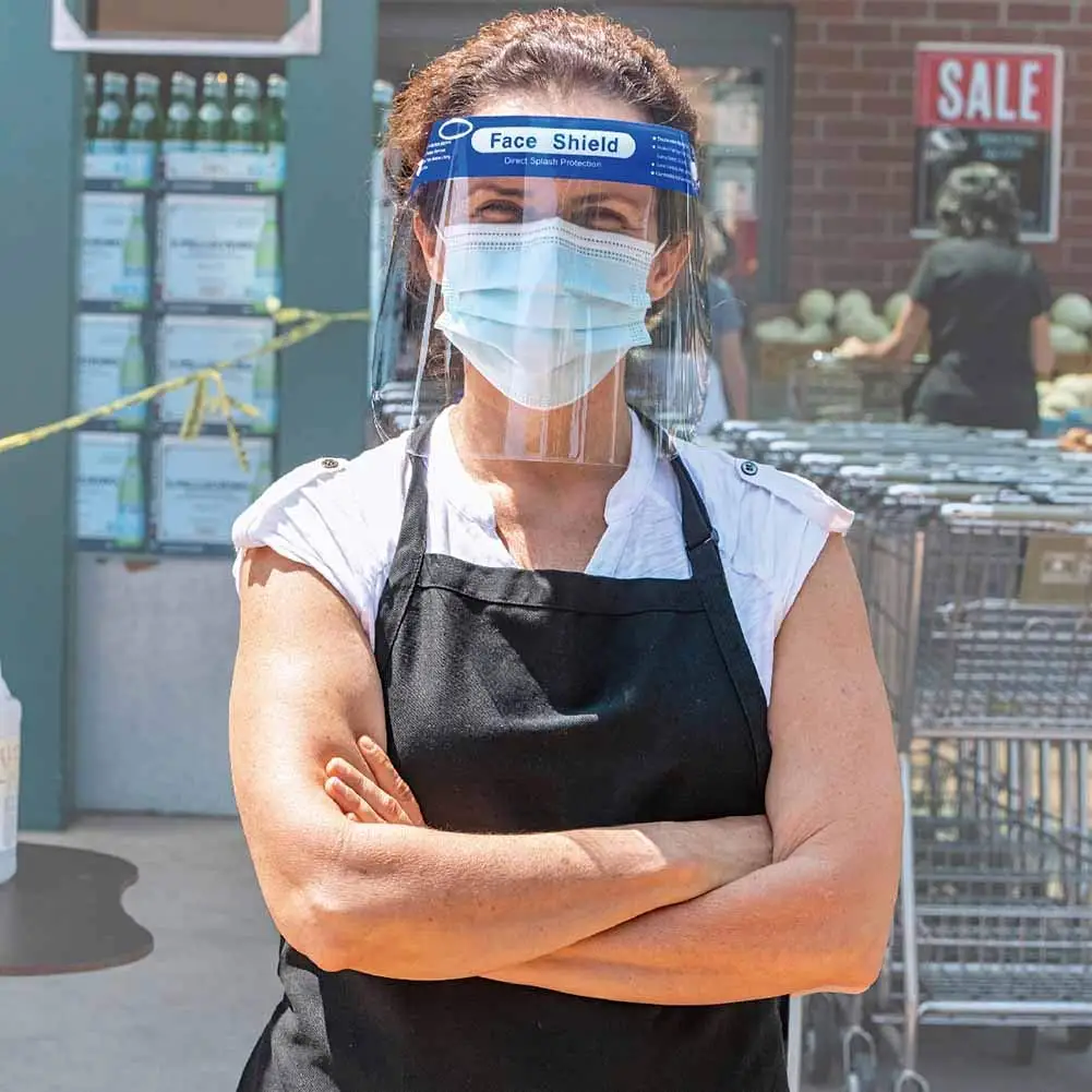 Elastic Band Adjustable Good Protection Dental Beauty Salon Clear Face Shield Disposable For Women And Men