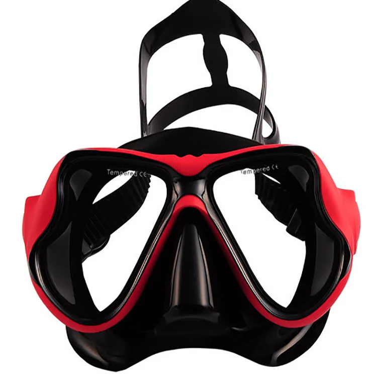 Large Frame Diving Goggles Snorkeling Myopia Lens Mask Liquid Silicone PVC Tempered Glass Giving Masks