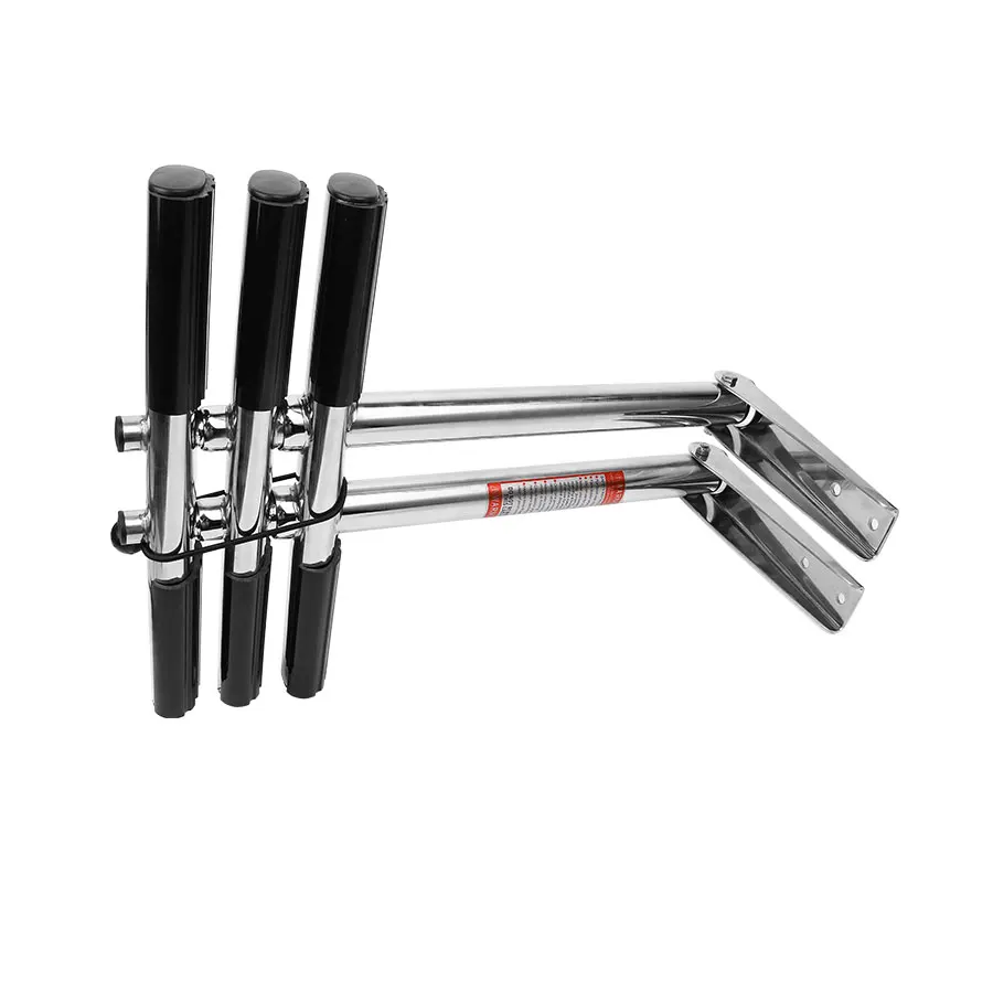 High Quality AISI316/304 Stainless Steel Folding 3 Steps Marine Hardware Telescopic Dive Ladder For Boat