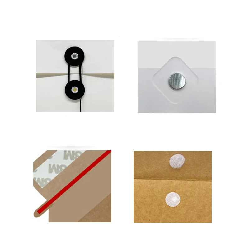 Wholesale Custom T Shirt Packaging Reusable Garment Pocket Kraft File Bag Envelope Packaging Paper Bag With String Closure