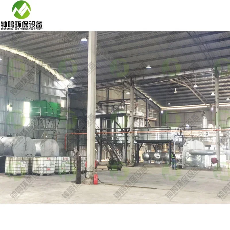 Industrial Fractional Distillation System with Column