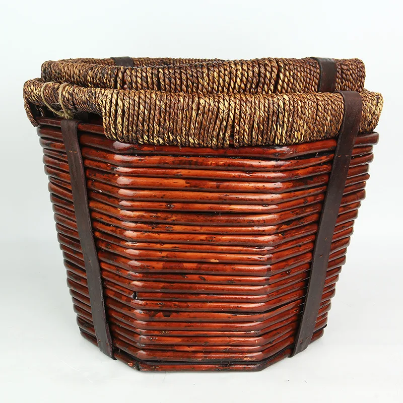 Europe Style Handmade Outdoor Home Decoration Natural Wicker Planter Pot