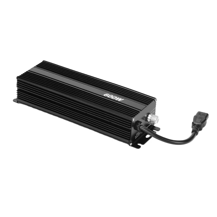 HPS MH цифровой балласт 600W/600W без вентилятора с охлаждением тихой линией электронный регулируемой яркостью 120/240V