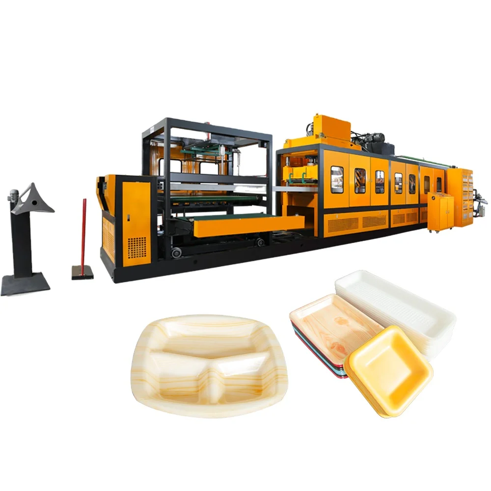 Manufacture Price Polystyrene Boxes Making Machine Plastic Thermoforming Machine Fast Food Box Customized Box New Product 2020