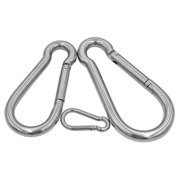 
Ailot 6*60mm Outdoor Hiking Hammock Hanging Custom Color Silver Metal Snap Hook Clips 