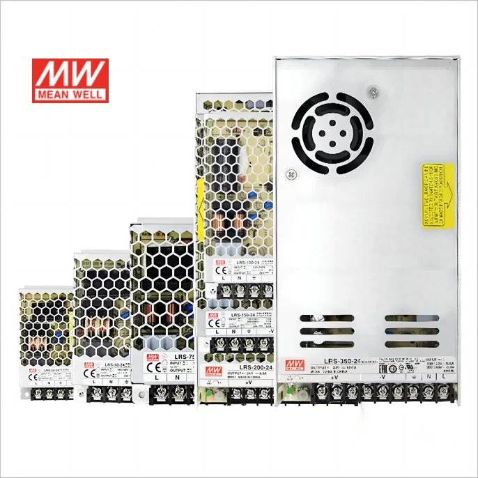 Meanwell LRS Power 24V 35W 50W 100W 150W 200W 350W 450W 600W Mean Well Switching Power Supply For Led Strip CCTV Camera