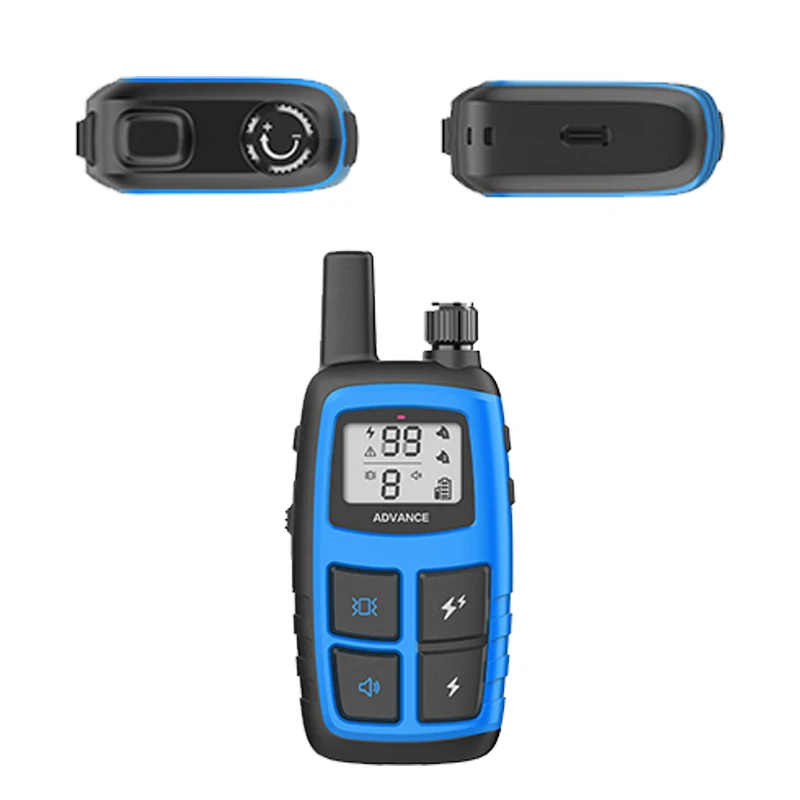 Plastic ABS electronic pet cat dog training adjustable rechargeable anti bark shock collars Training collar with remote