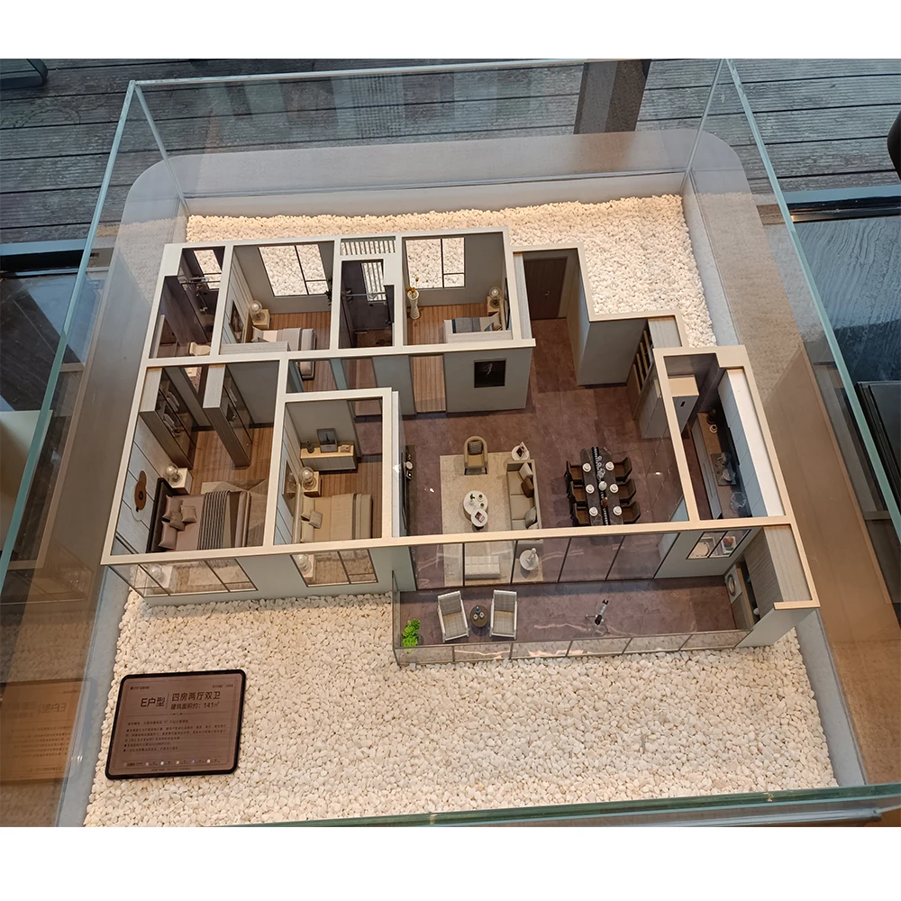 Acrylic material mini house interior design model Aolin model Architectural scale model