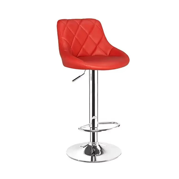 Factory Directly Wholesale Price Comfy Leather Mid Back Soft Seat Cushion Bar Chair Bar Stool