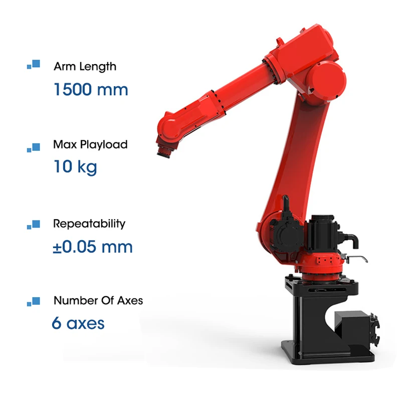 Industrial Robot Cnc Handling 6Dof 6-Axis Aluminum Robotic Arm How To Make A Small Robot