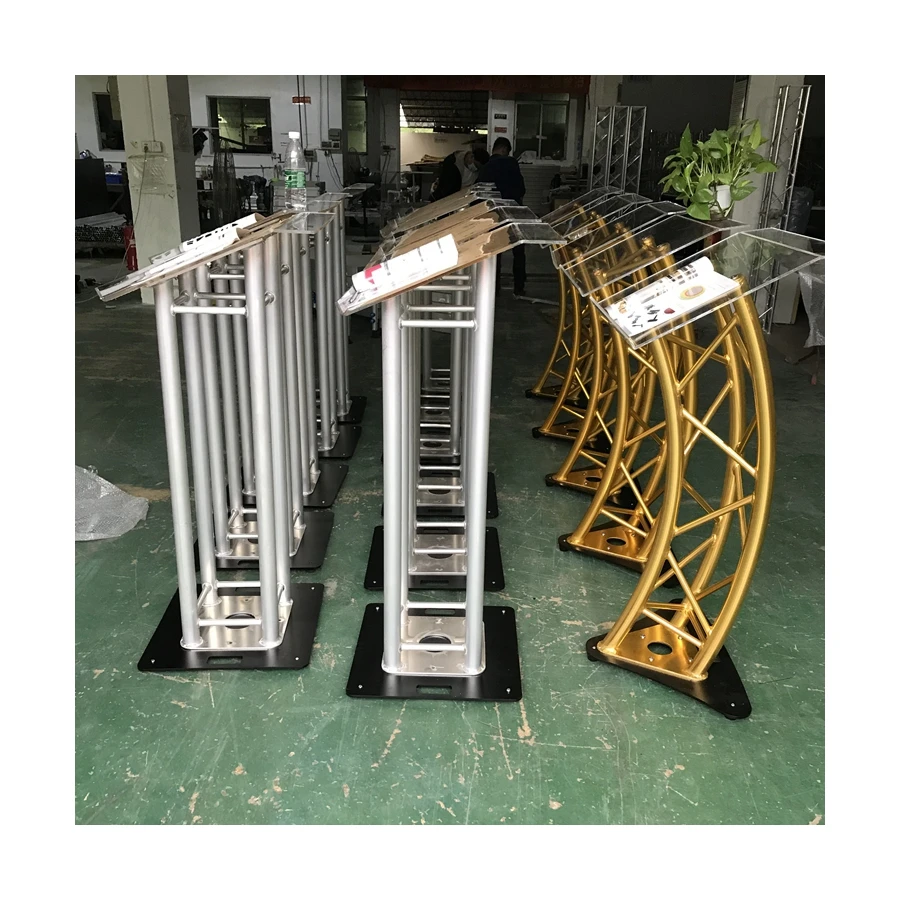 2022 Square 8mm Transparent Acrylic Church Glass Teacher Podium