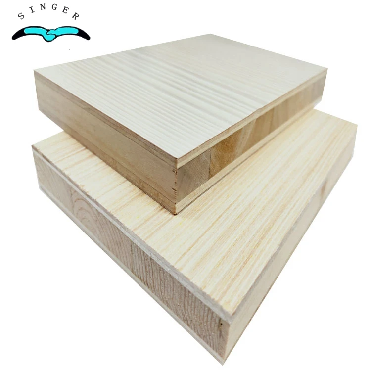40mm 4x8 thickness / 3 ply pine  malacca finger jointed laminated solid wood core beech veneer / melamine film faced block board
