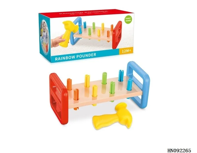 Early educational Colorful Learning jogo de cerebro Denkspiel beyin oyunu Rainbow Revolving Tower Playing Kids toy