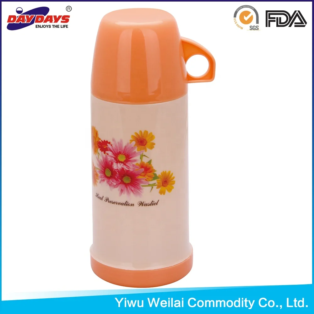 DAYDAYS Good Quality Classical  Plastic Vacuum Flask Glass Inner Thermos Jug