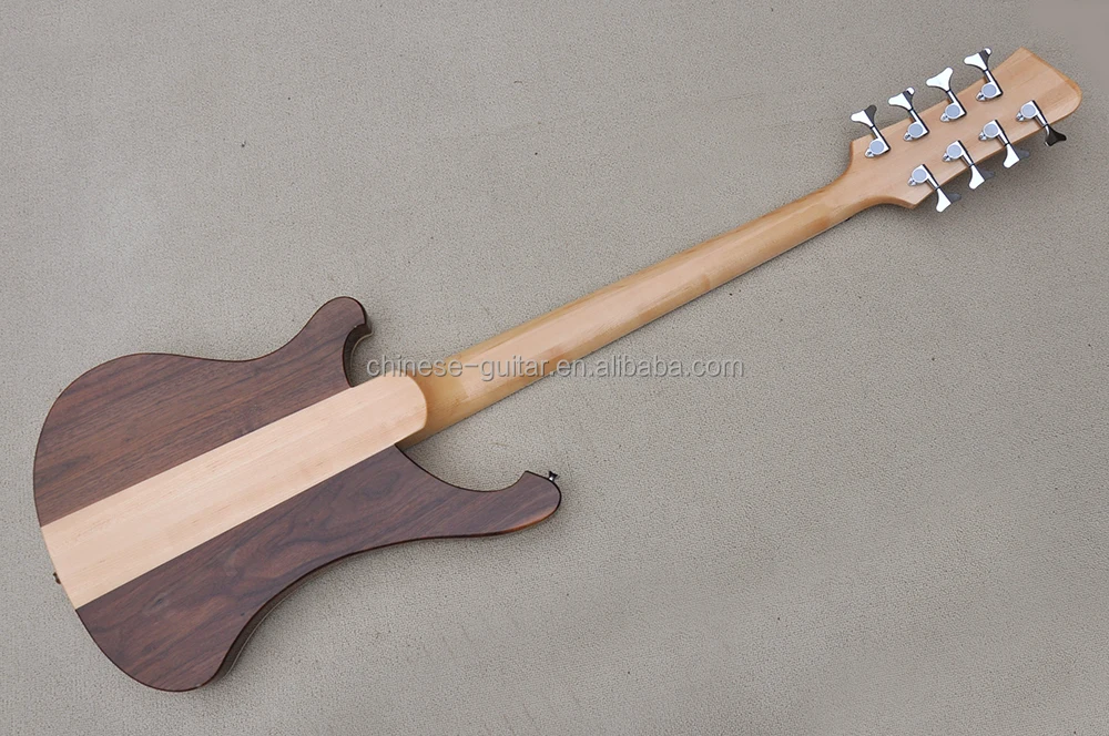 Flyoung 8 strings electric Bass Guitar Factory High QUality Guitars Walnut Body Neck Through body bass
