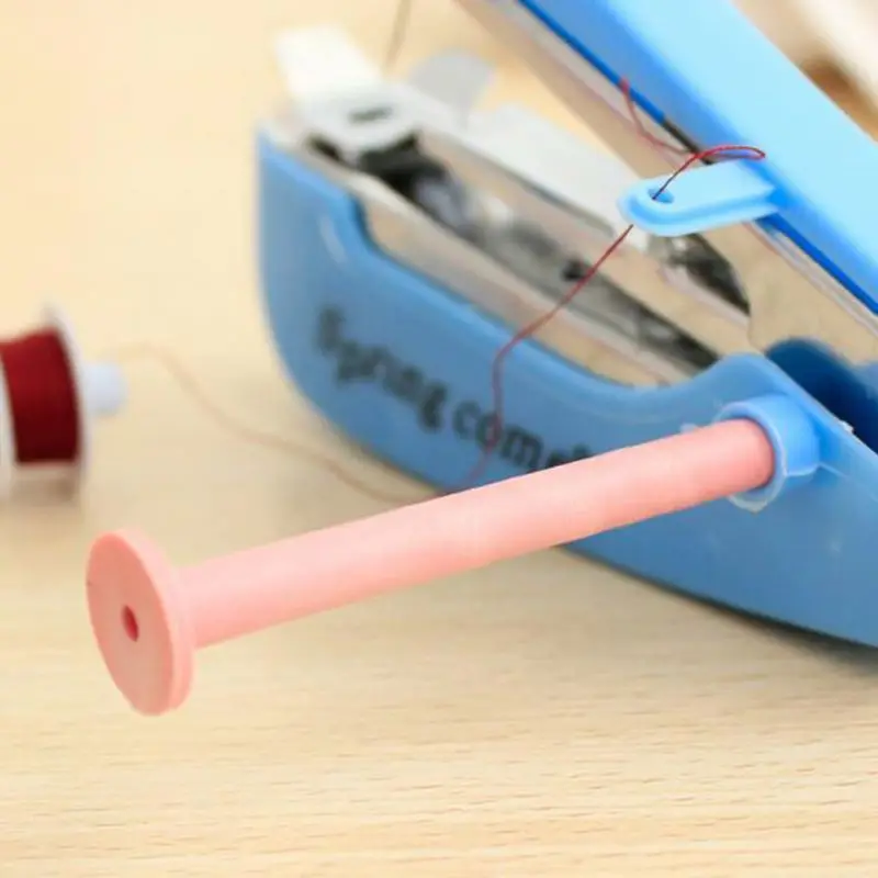 Zogifts Mini cute portable stitch handedheld handy hand sewing machine for clothes