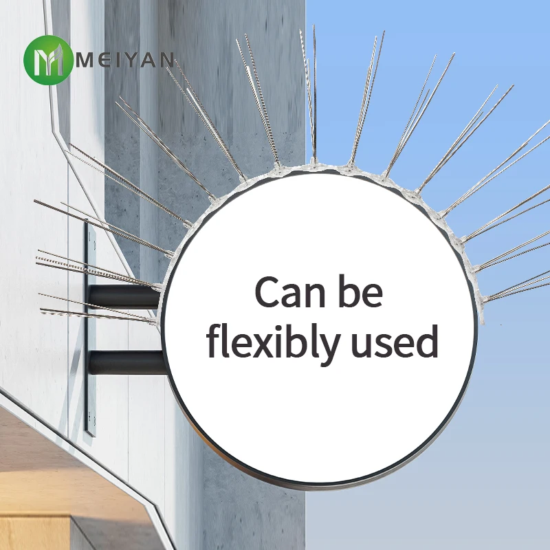 Outdoor 3pin 50cm bird Spikes Use Anywhere bird spike Plastic base stainless steel Bird Spikes