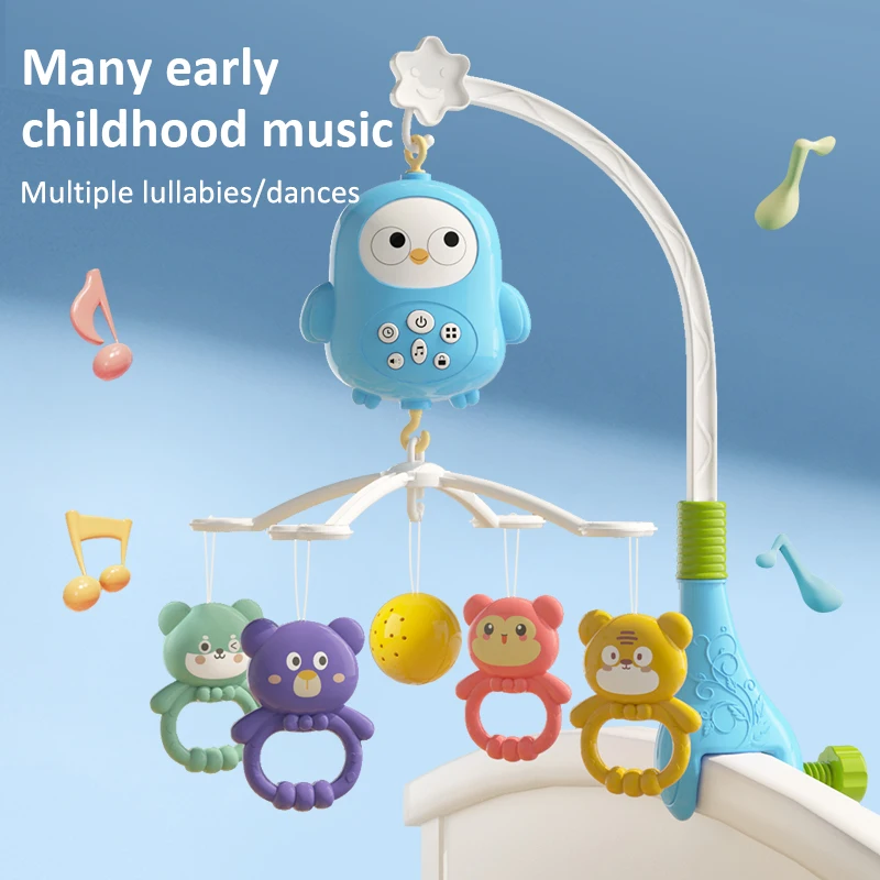 Wholesale Baby Musical bed bell rolling bell with music Baby Crib Mobile Music Box