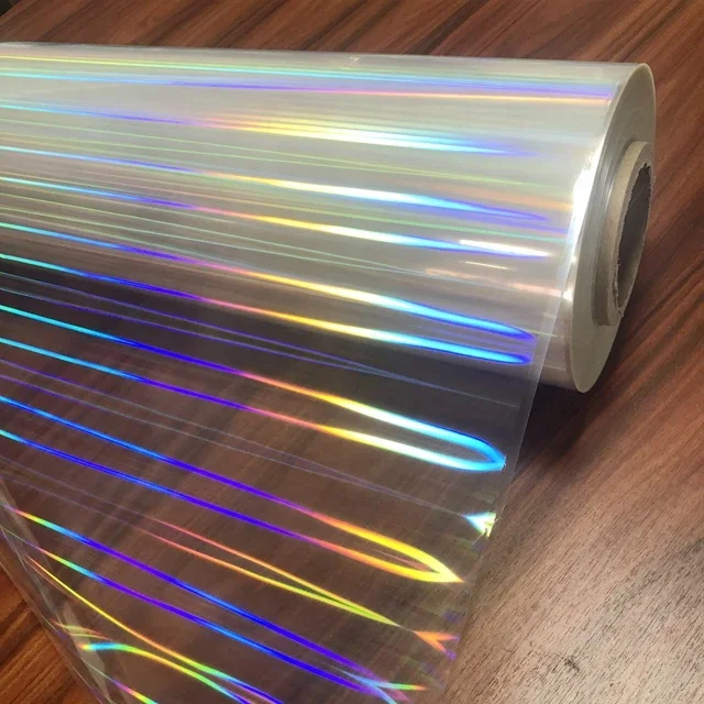 Best Selling Rainbow Holographic Thermal Lamination Holographic Film Roll PET BOPP Thermal Lamination Film